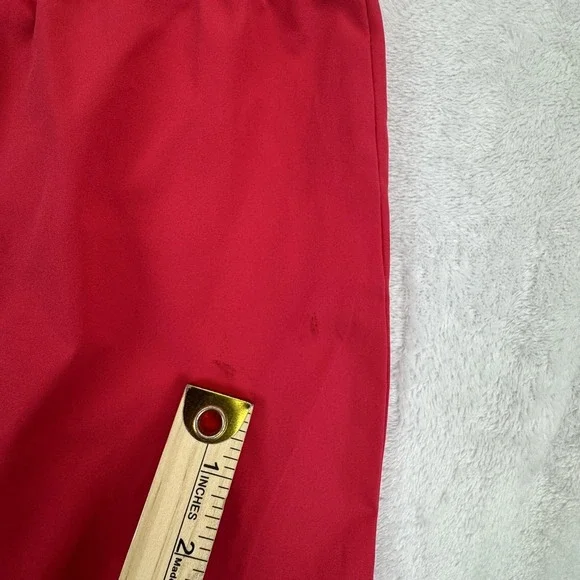 Juicy Couture Pants Womens Large Red White Cargo Elastic Waist‎ Track Polyester - Picture 8 of 11